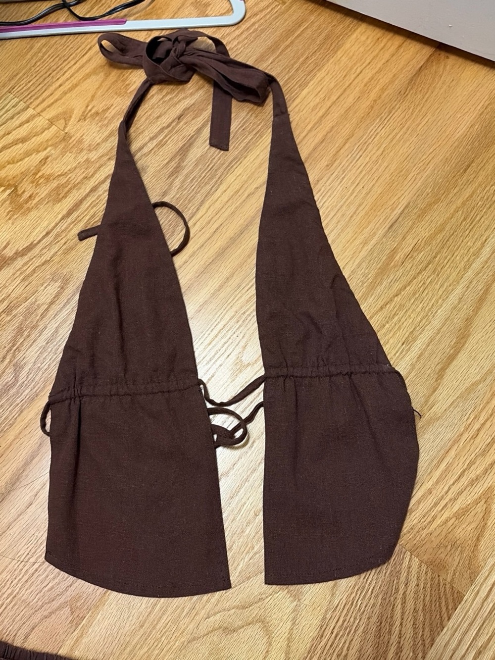 Tiger Mist Brown Halter Top